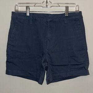 Banana Republic Navy Flat Front Shorts